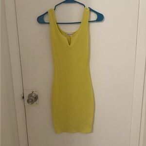 Popular 21 Yellow Ribbed Top